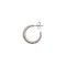 Olivia Burton Silver Rope Twist Hoop Earrings