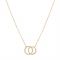 August Woods Gold Link Crystal Necklace - Gold