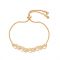 August Woods Crystal Heart Pull Bracelet - Gold