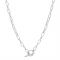 August Woods Silver Chain T-Bar Necklace - Silver