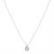 August Woods Silver Crystal Halo Necklace - Silver