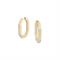 Swarovski Dextera Gold Octagon Hoop Earrings