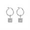 ChloBo Silver Celestial Wonderer Star Hoop Earrings - Silver