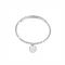 Rebecca Silver Crystal Letter M Bracelet - One Size