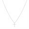 Over & Over Silver Steel Cross Necklace - Gold