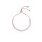 Ted Baker Rose Gold Icon Crystal Bracelet - Adjustable