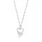 ChloBo Silver Interlocking Love Heart Necklace - Silver