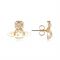 Vivienne Westwood Gold Crystal Porfiro Bas Relief Earrings - Gold