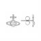 Vivienne Westwood Silver Crystal Opal Olympia Earrings - Silver