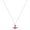 Vivienne Westwood Rose Crystal Francette Necklace - Silver