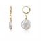 August Woods Gold Freshwater Pearl Drop Earrings - Gold
