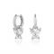Olivia Burton Silver Marquise Butterfly Huggie Earrings