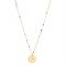 Rebecca Gold Rainbow Letter Necklace - Letter A