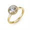Pandora Gold Sparkling Round Halo Ring - 58