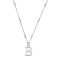ChloBo Silver Iconic Initial Necklace - Letter B