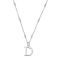 ChloBo Silver Iconic Initial Necklace - Letter D
