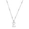 ChloBo Silver Iconic Initial Necklace - Letter E