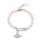 Vivienne Westwood Safety Pin Lucrece Pearl Bracelet - 17.5cm