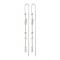 Pilgrim Silver Kamari Crystal Drop Earrings - Silver