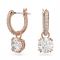 Swarovski Constella Rose Gold Huggie Hoop Earrings