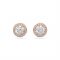 Swarovski Constella Rose Gold Halo Earrings