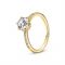 Pandora Gold Sparkling Crown Solitaire Ring - 50