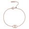 Olivia Burton Rose Gold Crystal Interlink Bracelet