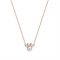 Disney Rose Gold Crystal Minnie Mouse Necklace - Rose Gold