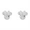 Disney Minnie Mouse April Birthstone Earrings - Silver