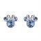 Disney Minnie Mouse December Birthstone Earrings - Silver