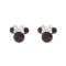 Disney Minnie Mouse January Birthstone Earrings - Silver