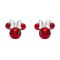 Disney Minnie Mouse July Birthstone Earrings - Silver