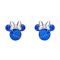 Disney Minnie Mouse September Birthstone Earrings - Silver