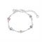 Argento Recycled Silver Childrens Colourful Flower Bracelet - 17cm