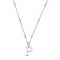 ChloBo Silver Iconic P Initial Necklace - Silver