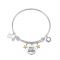 Karma Silver Sister Star Bangle - Silver