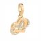 Rebecca Gold Infinity Wrapped Heart Charm - Gold