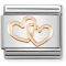 Nomination Rose Gold Linked Hearts Charm