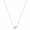Argento Silver Interlink Twist Necklace - 42cm