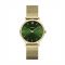 CLUSE Gold + Green Minuit Mesh Watch - Gold