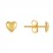 Argento Kids Gold Heart Earrings - Gold