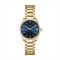 CLUSE Zoe Gold + Blue Mini Feroce Link Watch - Gold