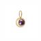 Over & Over Gold February Birthstone Charm - Gold