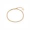 Over & Over Gold Steel Flat Snake Bracelet - 17cm
