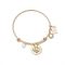 Karma Gold Friendship Bangle - Adjustable
