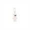 Rebecca Silver Crystal Teddybear Charm - Silver