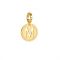 Rebecca Gold Letter M Charm - Gold