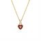 Swarovski Stilla Gold + Red Heart Necklace - 42.5cm