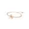 Swarovski Volta Rose Gold Bow Bangle - Adjustable