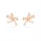 Swarovski Volta Rose Gold Bow Stud Earrings